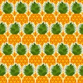 Pineapple pattern seamless. pineapples background. Fruits texture. Cartoon style vectorÃÂ ornament